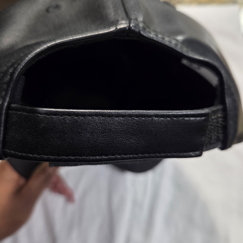 Telfar Black Leather Cap and Wallet Set - Picture 5 of 10